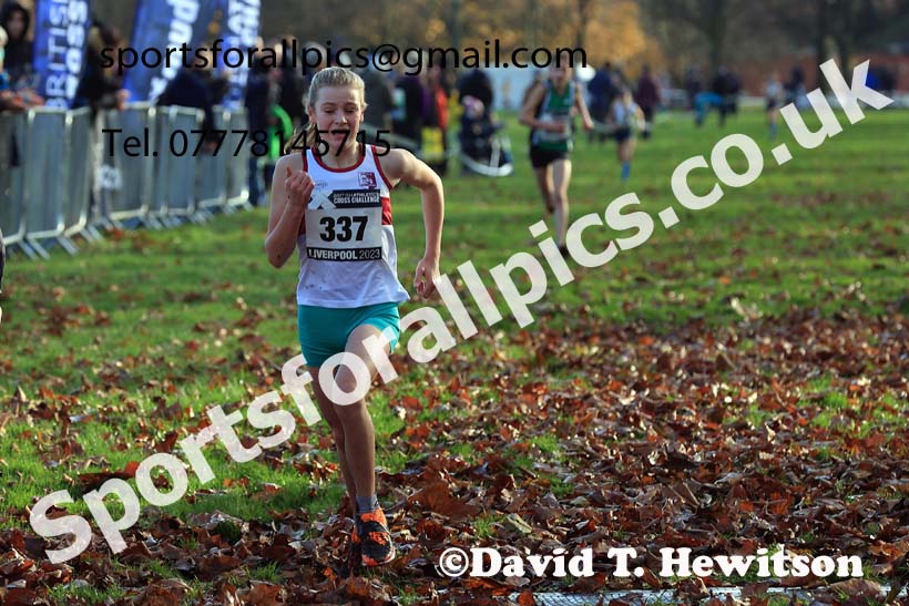 Girls Under-13s, 2023 British Athletics Cross Challenge, Sefton Park, Liverpool. Photo: David T. Hewitson/Sports for All Pics